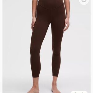 lululemon athletica Brown Wunder Under 25”